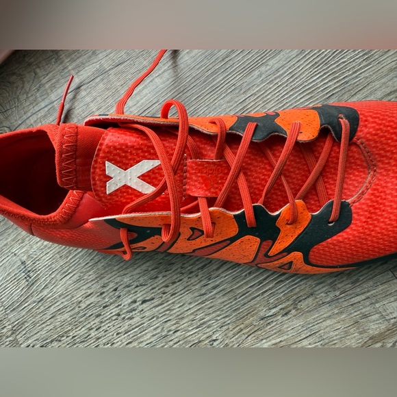 Adidas X 15.1 Elite Soccer Cleats Size 10.5 US Men’s Orange Black X-Claw X-Cage - Picture 6 of 8